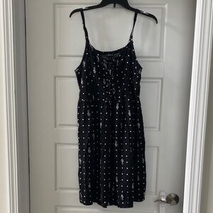 Black and White Polka Dot/Pineapple Dress